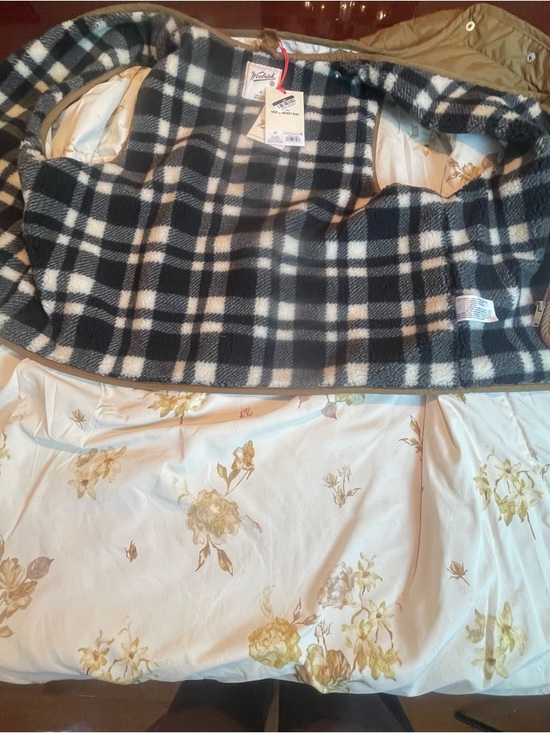 NWT Woolrich M Olive Quilted Jacket + Floral Vest Duo Limited Edition Gorpcore - Picture 14 of 16